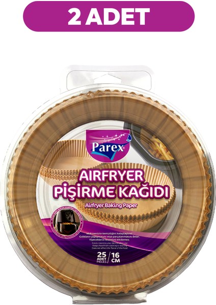 Airfryer Pişirme Kağıdı 25'li İkili Set modelleri