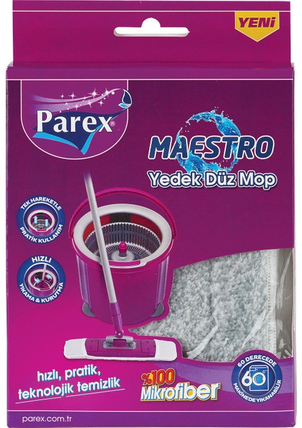 Maestro Yedek Düz Mop (Sapsız)