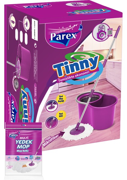 Tinny Temizlik Seti Tekli Yedek Mop Hediyeli fiyatları