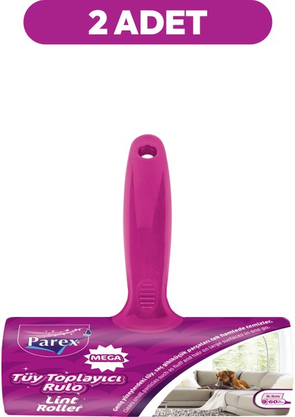 Mega Tüy Toplayıcı Rulo 60'lı İkili Set