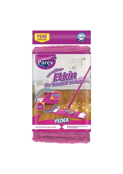 Mikrofiber Etkin Yer Temizlik Sistemi Yedek - Çok Amaçlı Kullanım ve Dayanıklı Yapı