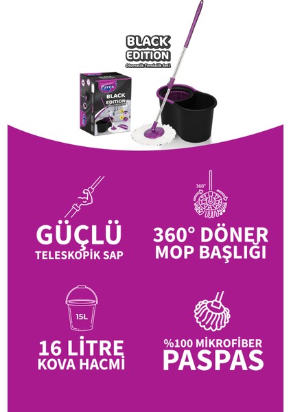Black Editlon Otomatik Temizlik Seti modelleri