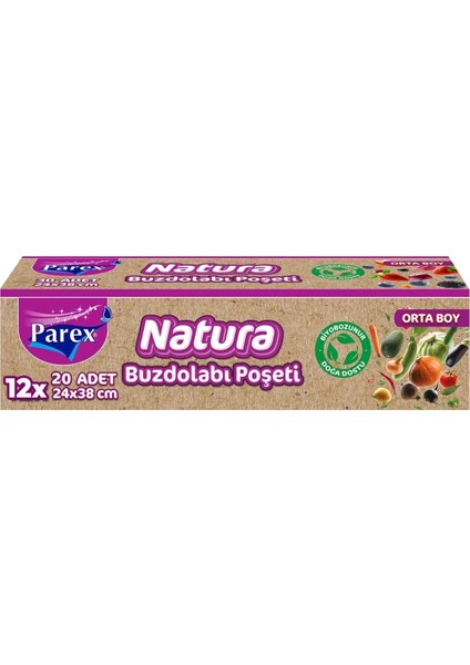 Natura Buzdolabı Poşeti Orta Boy 20’li Onikili Paket modelleri