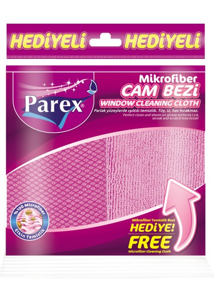 Mikrofiber Cam Bezi (Mikrofiber Temizlik Bezi Hediye)