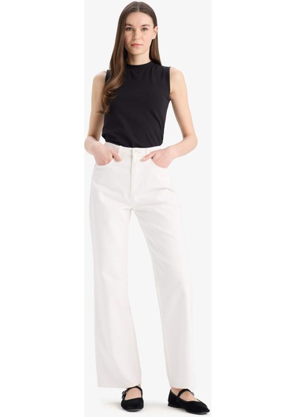 Bisiklet Yaka Basic Düz Atlet D4894AX25SM