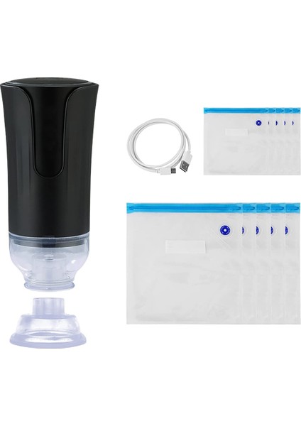 Elektrikli El Vakumlama Makinesi ve Yeniden Kullanılabilir Vakumlu Gıda Saklama Torbaları, Mini Vakum Pompası, Taşınabilir Küçük Vakumlama Makinesi (Yurt Dışından)