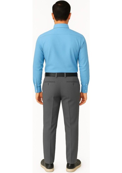 Rahat Kesim Klasik Pamuklu Keten Füme Baba Erkek Pantolon modelleri