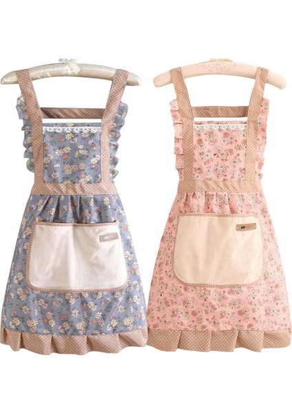 Kadınlar Için Ayarlanabilir Çapraz Sırtlı Çiçekli Önlük (Yurt Dışından) fiyatları