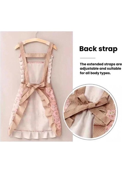 Kadınlar Için Ayarlanabilir Çapraz Sırtlı Çiçekli Önlük (Yurt Dışından) modelleri
