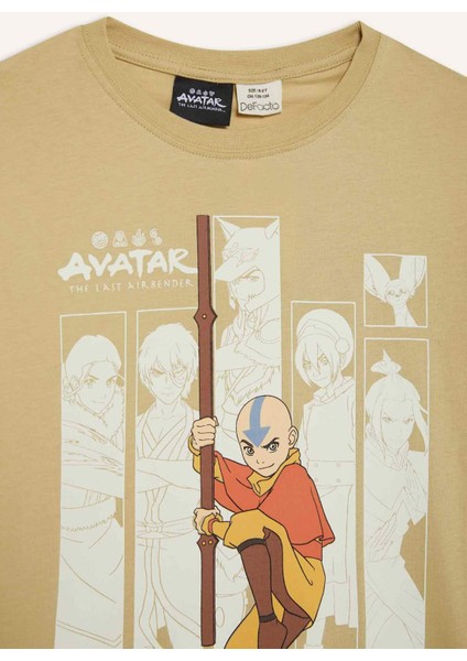 Erkek Çocuk Avatar the Last Airbender Bisiklet Yaka Kısa Kollu Tişört