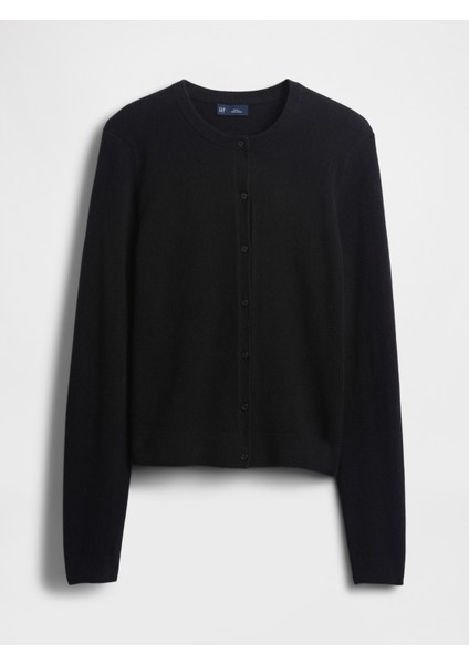 Kadın Siyah Cashsoft Crop Hırka fiyatları