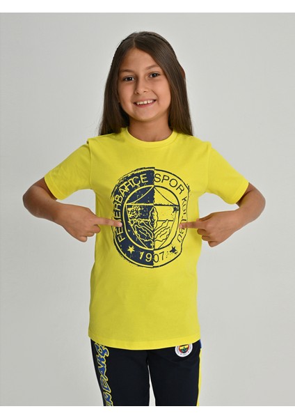 Çocuk Trıbun Tek Renk Logolu Tshırt