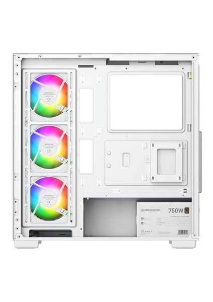 <![cdata[gamebooster 750W 80+ Bronze A7505W 5-Fanlı Gamıng Mıd-Tower Pc Kasası Beyaz]]> fırsatları