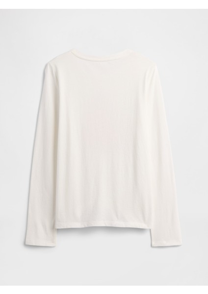 Kız Çocuk Beyaz Grafik Baskılı T-Shirt fiyatları