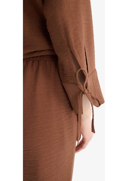 Regular Fit Basic Düz Uzun Kollu Gömlek