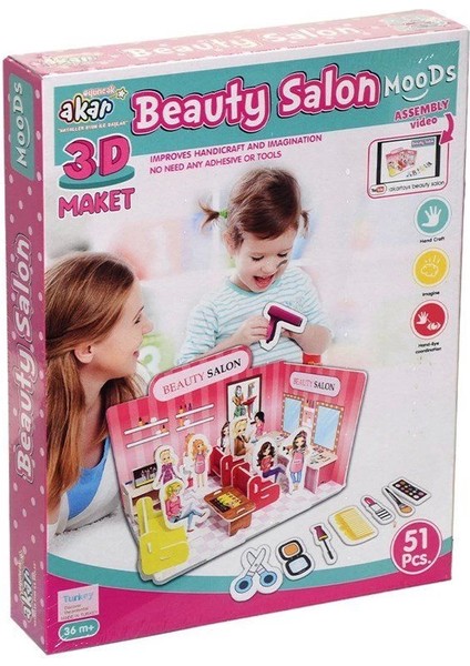 çınar ticaret güzellik salonu maket 3 boyutlu puzzle