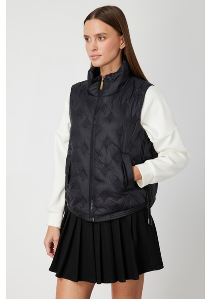 Kadın Dik Yaka Şişme Yelek 60997 Siyah fiyatları