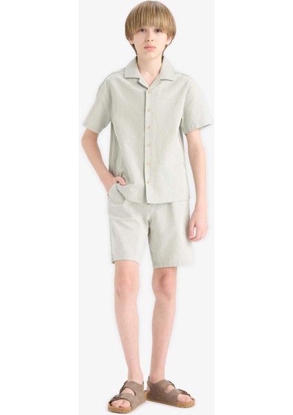 Erkek Çocuk Beli Lastikli Şort