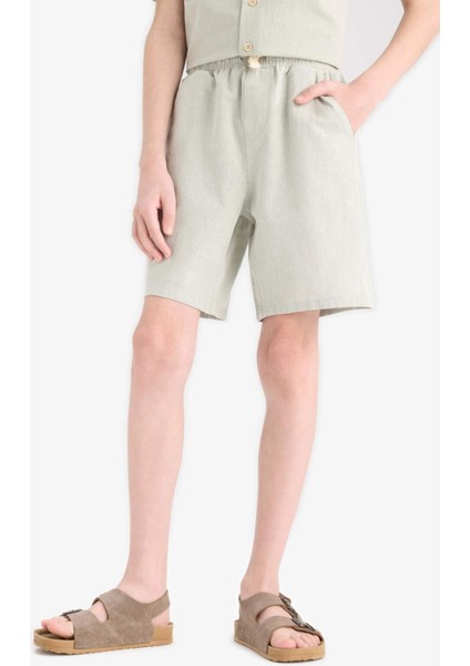 Erkek Çocuk Beli Lastikli Şort