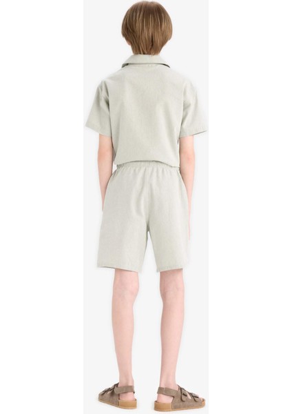 Erkek Çocuk Beli Lastikli Şort