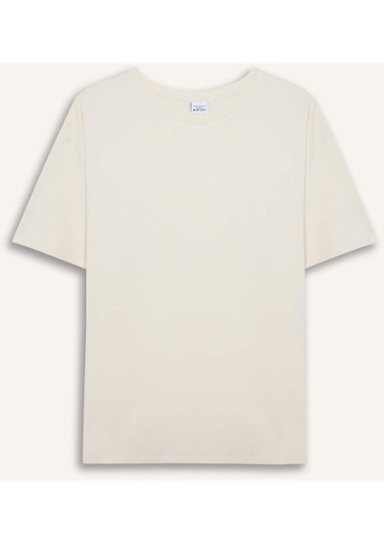 Comfort Fit Bisiklet Yaka Sporcu Kısa Kollu Tişört E3494AX25SM