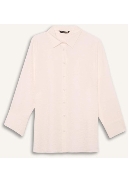 Regular Fit Basic Düz Uzun Kollu Gömlek