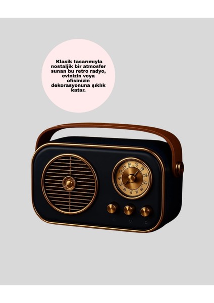 çınar ticaret bluetooth’lu retro radyo – fm destekli nostaljik hoparlör modelleri