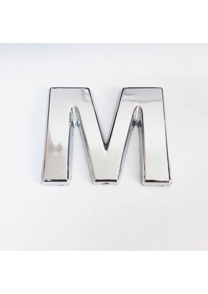 çınar ticaret cemax m harfi 3,75 cm krom yapışkanlı