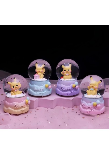 çınar ticaret pokemon ışıklı kar küresi 9 cm alk3399