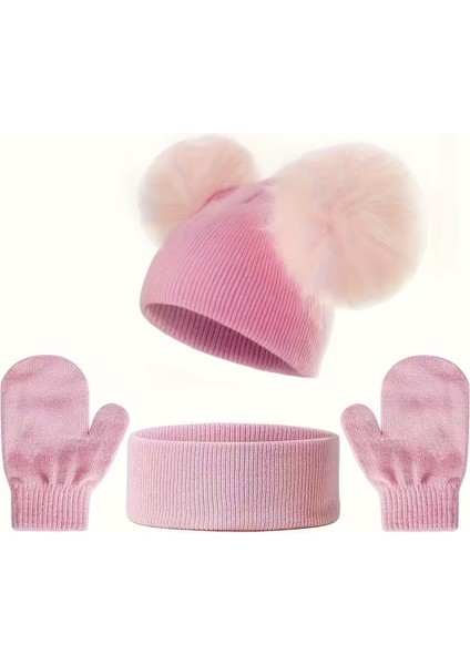 Ponpon Detaylı Kız Çocuk Bere Takımı fiyatları