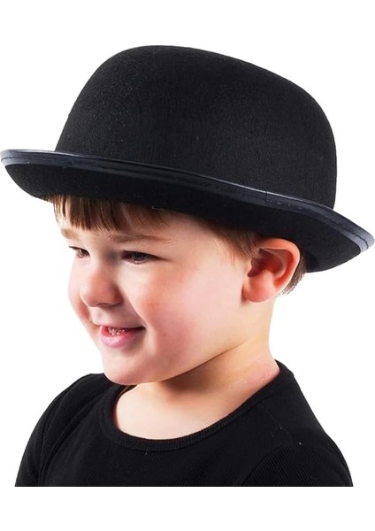 çınar ticaret charlie chaplin stil çocuk şapkası – siyah melon parti şapkası modelleri