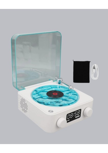 çınar ticaret gece lambası stereo bluetooth hoparlör dijital saatli vintage tasarım çok fonksiyonlu fiyatları