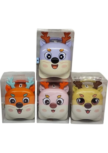 Sevimli Geyik Metal Kumbara