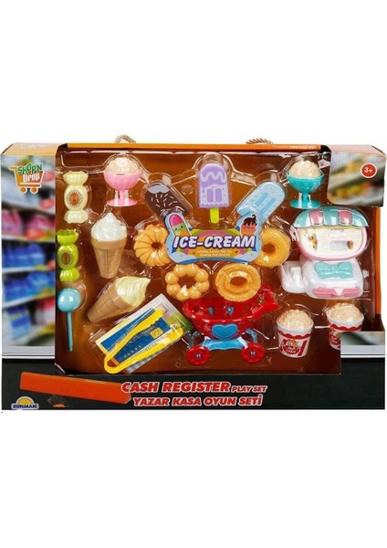 çınar ticaret 2570 mini yazar kasalı alışveriş seti -sunman modelleri