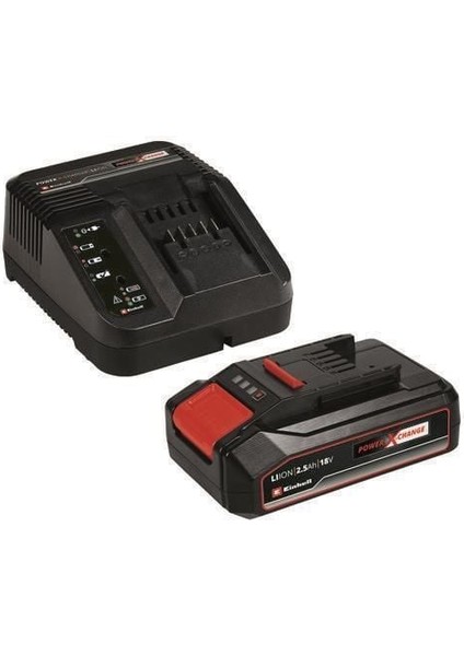 çınar ticaret einhell power x-change 2,5 ah akü ve şarj cihazı seti