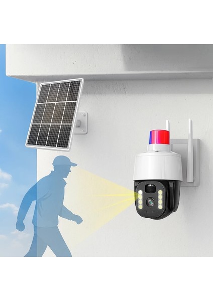 çınar ticaret güneş enerjili alarmlı çakarlı dış mekan güvenlik kamerası modelleri