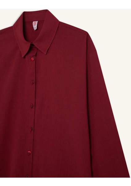 Regular Fit Pamuklu Plaj Gömleği-Fall in Love