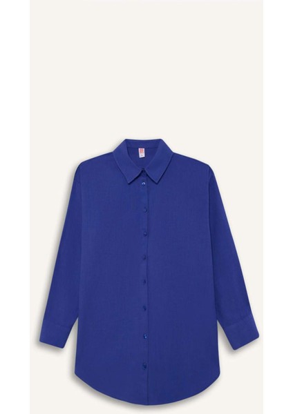 Regular Fit Pamuklu Plaj Gömleği-Fall in Love