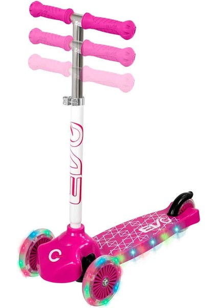 çınar ticaret evo ışıklı move n groove pembe üç tekerlekli scooter fırsatları