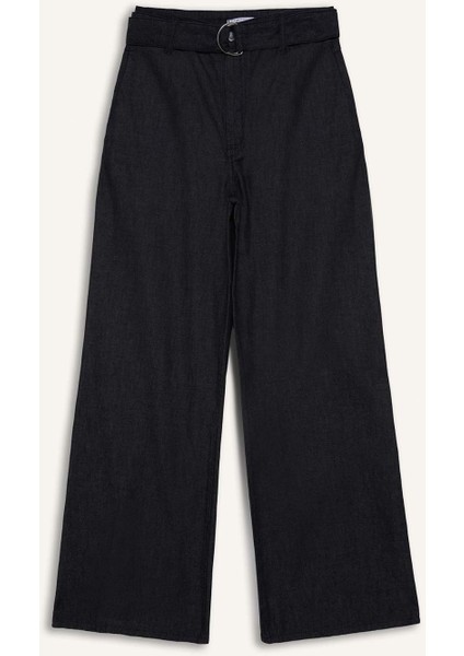 Wide Leg Yüksek Bel Geniş Paça Uzun Jean Pantolon E5794AX25SP