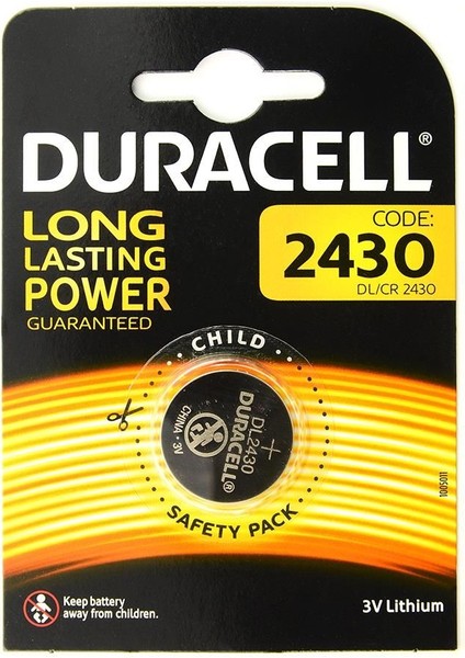 çınar ticaret duracell yuvarlak düğme pil 2430 3 volt