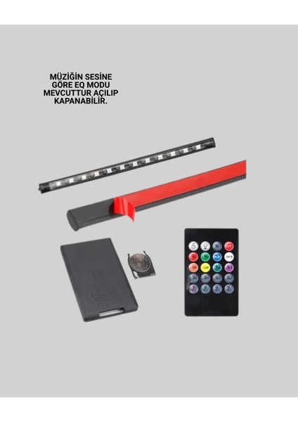 çınar ticaret rgb geçişli 4 parça araç ıçi aydınlatma fırsatları