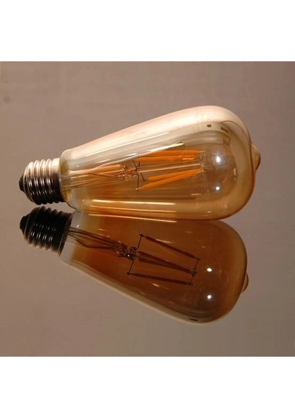 çınar ticaret cata ct 4284 rustik 6w led ampul amber 2700k e27 duy