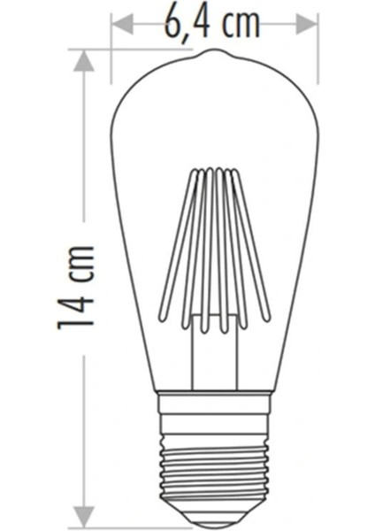 çınar ticaret cata ct 4284 rustik 6w led ampul amber 2700k e27 duy fiyatları