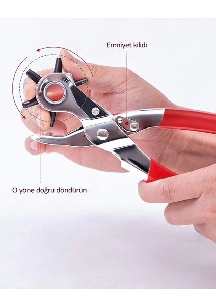 çınar ticaret çok fonksiyonlu kemer delme pensesi deri saat kayışı kemer ıçin kullanışlı delik açma aracı indirimleri