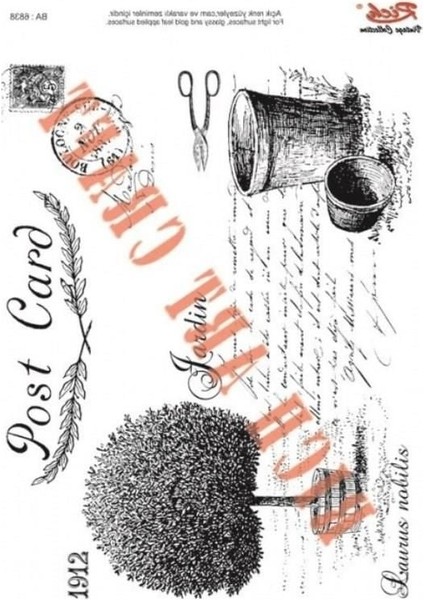 çınar ticaret rich 1300 vintage kolay transfer 23x33 cm