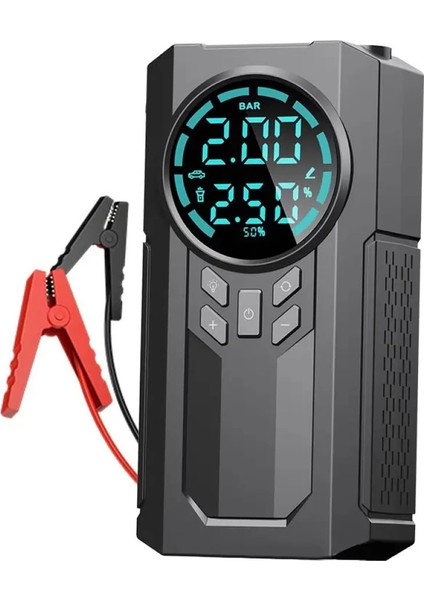 çınar ticaret 4 ın 1 çok ışlevli 150 psı 7.4 v 8000 mah powerbank özellikli hava oto kompresörü