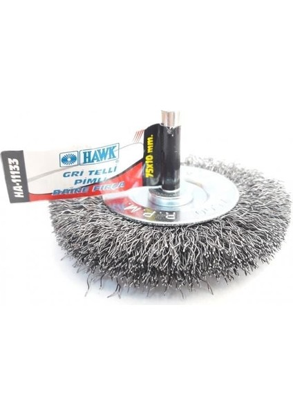 çınar ticaret hawk ha11133 pimli gri tel daire fırça 75x10 mm