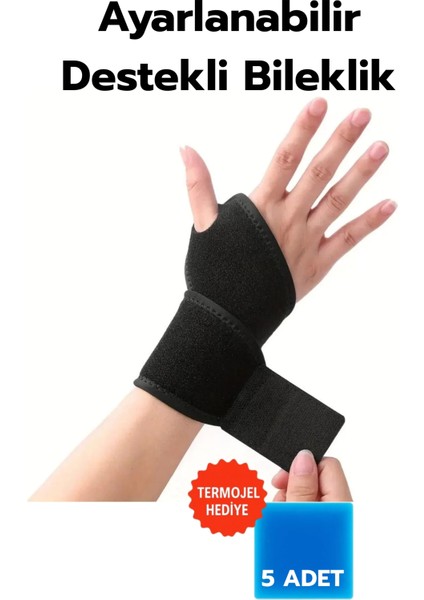çınar ticaret ayarlanabilir destekli kadın erkek el bilekliği sağ sol el uyumlu, spor ve günlük kullanıma uygun