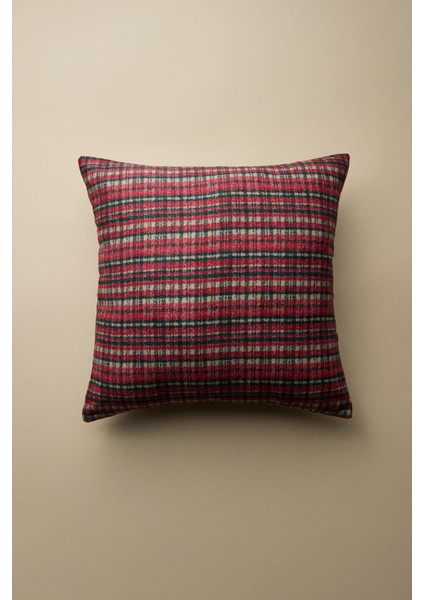 Everpine Ekose Desenli Kırlent Kılıfı